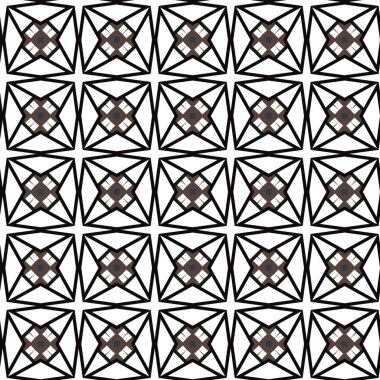 Geometrik süslemeli vektör deseni. Kusursuz tasarım dokusu. 