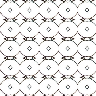 Soyut geometrik süslemeli vektör deseni. Kusursuz tasarım dokusu.