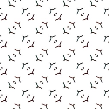 Geometrik süslemeli kusursuz desen. vektör illüstrasyonu