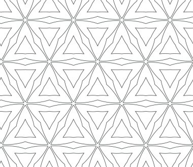Geometrik süslemeli kusursuz desen. vektör illüstrasyonu