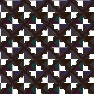 Geometrik süslemeli vektör deseni. Kusursuz tasarım dokusu.