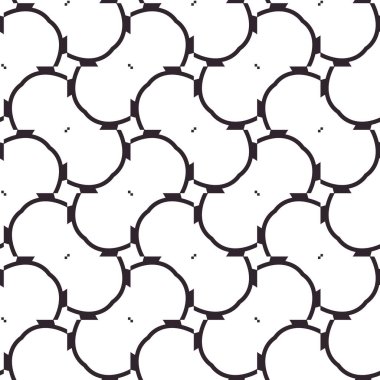 Geometrik süslemeli vektör deseni. Kusursuz tasarım dokusu. 