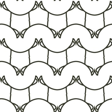 Geometrik süslemeli vektör deseni. Kusursuz tasarım dokusu.