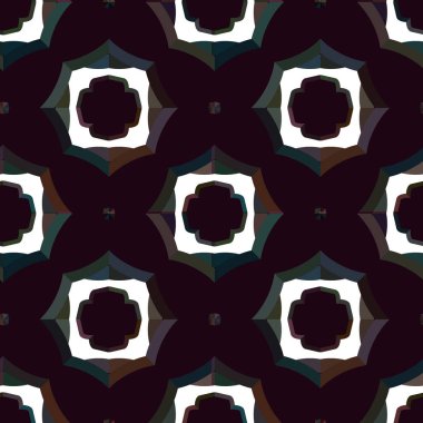 Geometrik süslemeli vektör deseni. Kusursuz tasarım dokusu. 