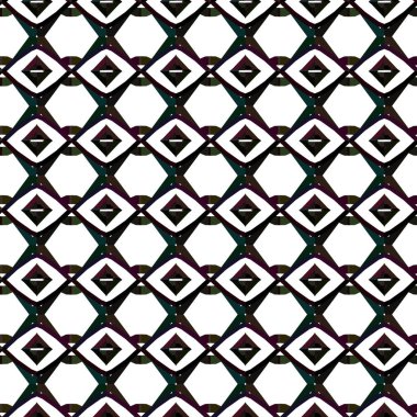 Modern geometrik vektör tasarımı, kusursuz desen çizimi