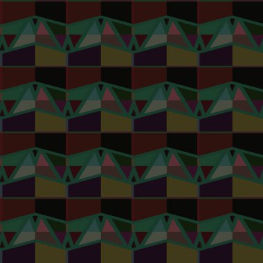 Geometrik süslemeli vektör deseni. Kusursuz tasarım dokusu.