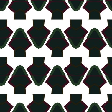 Geometrik süslemeli vektör deseni. Kusursuz tasarım dokusu. 