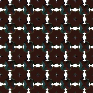 Geometrik süslemeli vektör deseni. Kusursuz tasarım dokusu.