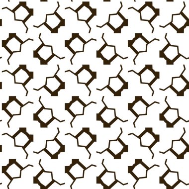 Soyut geometrik süslemeli vektör deseni. Kusursuz tasarım dokusu.