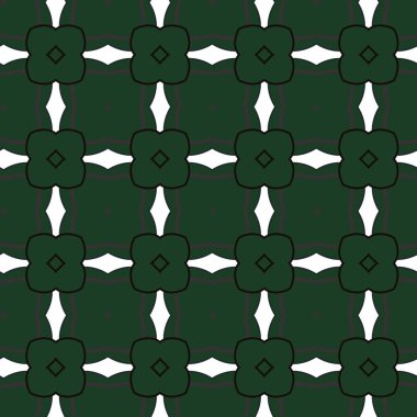 Geometrik süslemeli vektör deseni. Kusursuz tasarım dokusu.