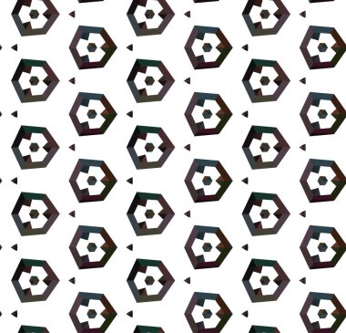 Geometrik süslemeli vektör deseni. Kusursuz tasarım dokusu. 