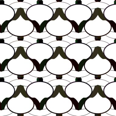 Modern geometrik vektör tasarımı, kusursuz desen çizimi