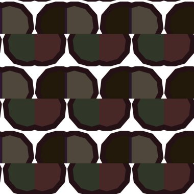 Geometrik süslemeli vektör deseni. Kusursuz tasarım dokusu.