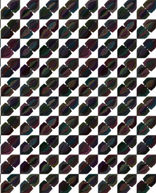 Modern geometrik vektör tasarımı, kusursuz desen çizimi