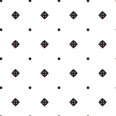 Geometrik şekilli kusursuz desen. vektör illüstrasyonu