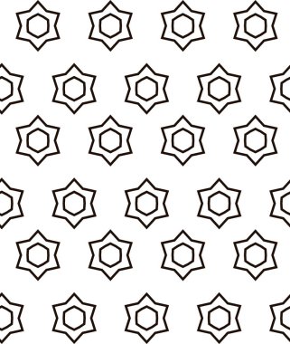 Soyut geometrik şekilli kusursuz desen