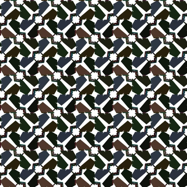 Geometrisches Ornamentales Vektormuster Nahtlose Design Textur — Stockvektor