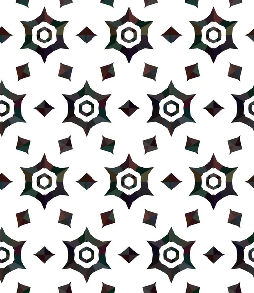 Безшовна Текстура Дизайну Геометричний Орнаментальний Векторний Малюнок — стоковий вектор