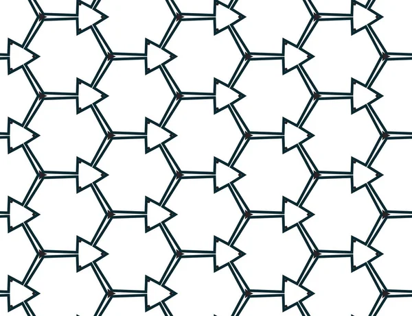 Геометрический Орнаментальный Векторный Рисунок Бесшовная Текстура Дизайна — стоковый вектор
