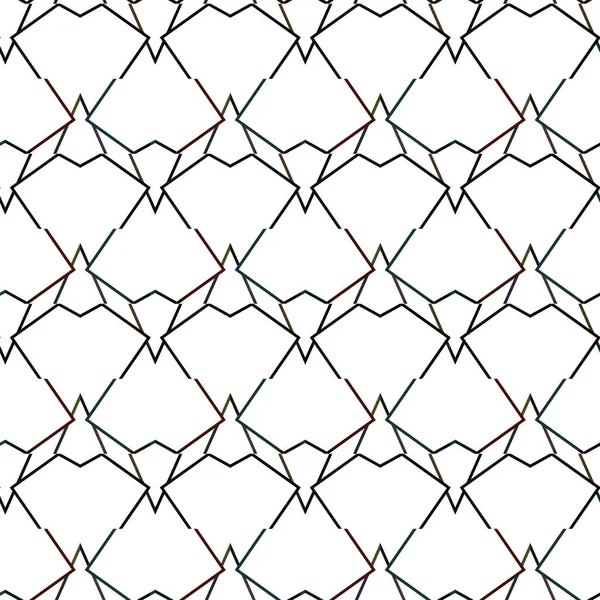 現代の幾何学的ベクトル設計シームレスなパターン図 — ストックベクタ