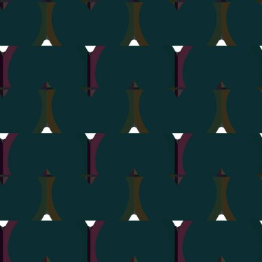 Soyut geometrik süslemeli vektör deseni. Kusursuz tasarım dokusu.