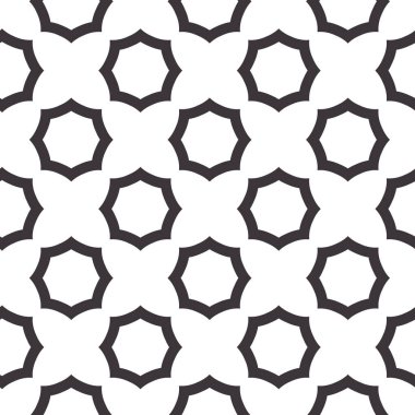 Geometrik süslemeli vektör deseni. Kusursuz tasarım dokusu.