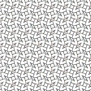 Geometrik süslemeli vektör deseni. Kusursuz tasarım dokusu. 