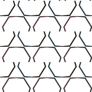 Modern geometrik vektör tasarımı, kusursuz desen çizimi