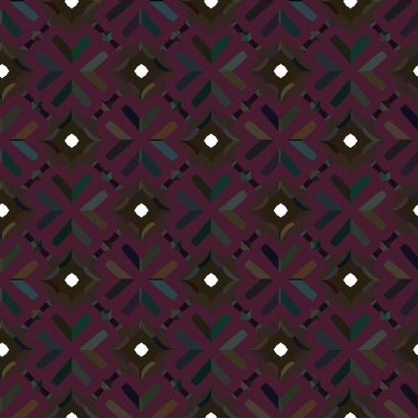 Geometrik süslemeli vektör deseni. Kusursuz tasarım dokusu. 