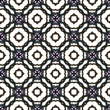 Tasarımınız için soyut elementlerle kusursuz desenlerin vektör çizimi