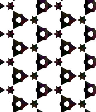 Modern geometrik vektör tasarımı, kusursuz desen çizimi