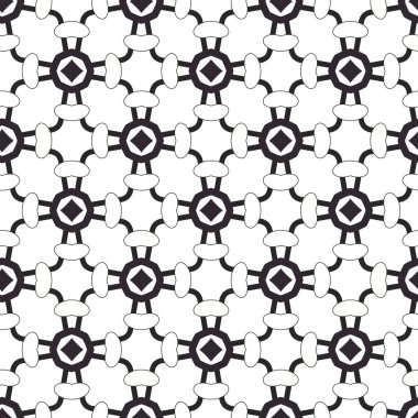 Geometrik süslemeli kusursuz desen. vektör illüstrasyonu