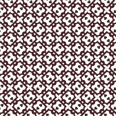 Geometrik süslemeli vektör deseni. Kusursuz tasarım dokusu. 