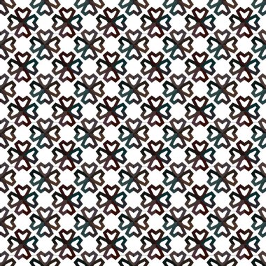Geometrik süslemeli vektör deseni. Kusursuz tasarım dokusu. 
