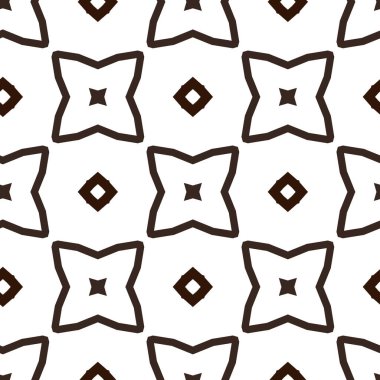 Geometrik süslemeli vektör deseni. Kusursuz tasarım dokusu.