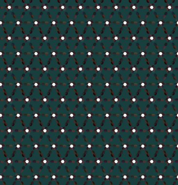 Geometrik süslemeli vektör deseni. Kusursuz tasarım dokusu.