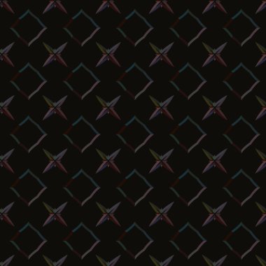 Geometrik süslemeli vektör deseni. Kusursuz tasarım dokusu. 