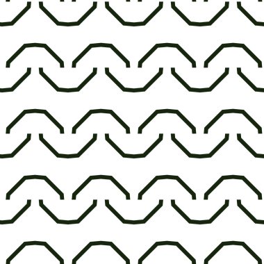 Geometrik süslemeli vektör deseni. Kusursuz tasarım dokusu.