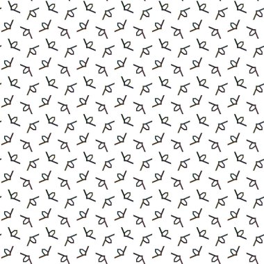 Geometrik süslemeli vektör deseni. Kusursuz tasarım dokusu.