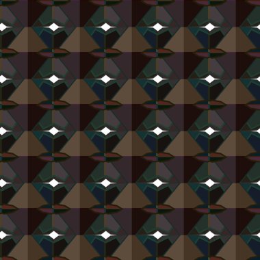 Geometrik süslemeli vektör deseni. Kusursuz tasarım dokusu.