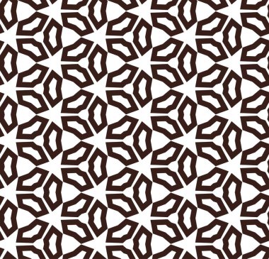 Geometrik süslemeli vektör deseni. Kusursuz tasarım dokusu.