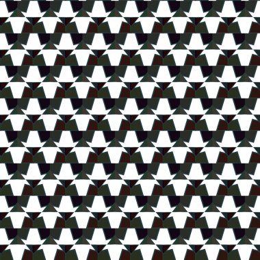 Soyut geometrik süslemeli vektör deseni. Kusursuz tasarım dokusu.