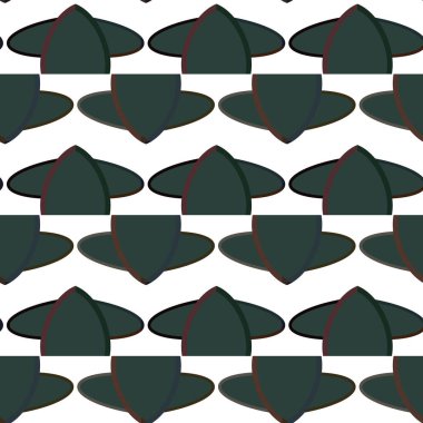 Geometrik süslemeli vektör deseni. Kusursuz tasarım dokusu.