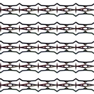 Geometrik süslemeli vektör deseni. Kusursuz tasarım dokusu.