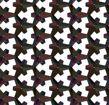 Tasarımınız için soyut elementlerle kusursuz desenlerin vektör çizimi