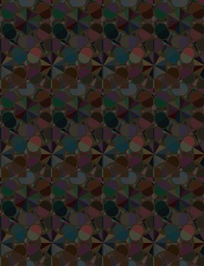 Geometrik süslemeli vektör deseni. Kusursuz tasarım dokusu 