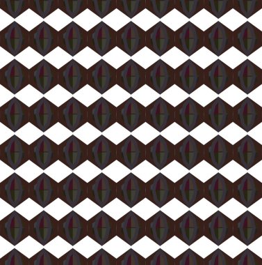 Geometrik süslemeli vektör deseni. Kusursuz tasarım dokusu.