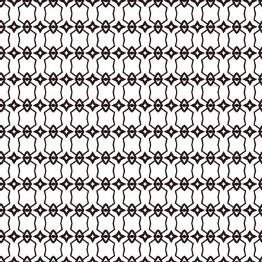 Geometrik süslemeli vektör deseni. Kusursuz tasarım dokusu. 