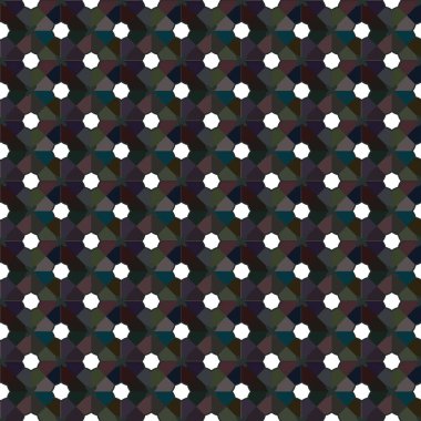 Soyut geometrik süslemeli vektör deseni. Kusursuz tasarım dokusu.