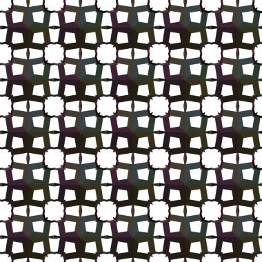 Soyut geometrik süslemeli vektör deseni. Kusursuz tasarım dokusu.